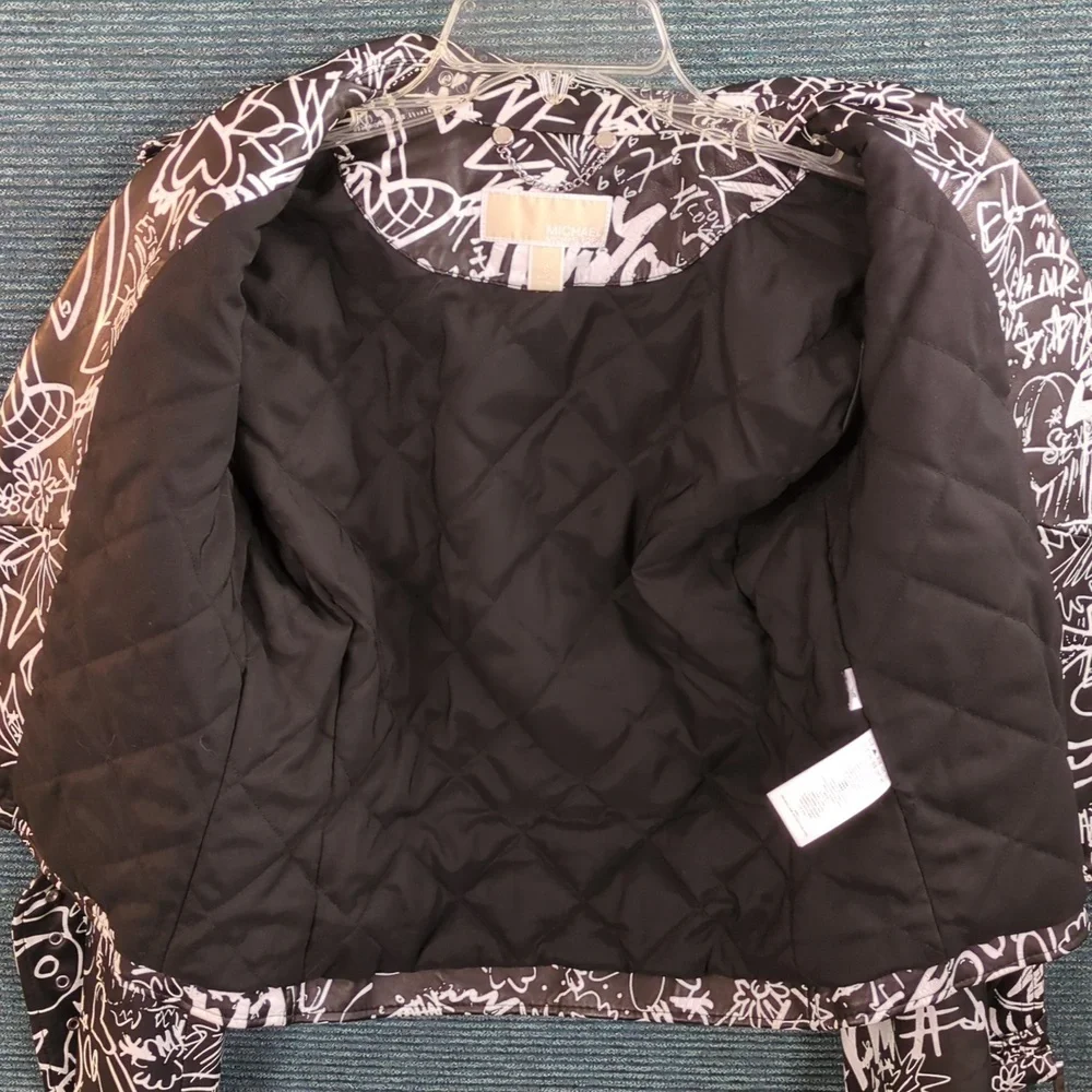 MK Graffiti Moto Jacket 100% Lamb Leather